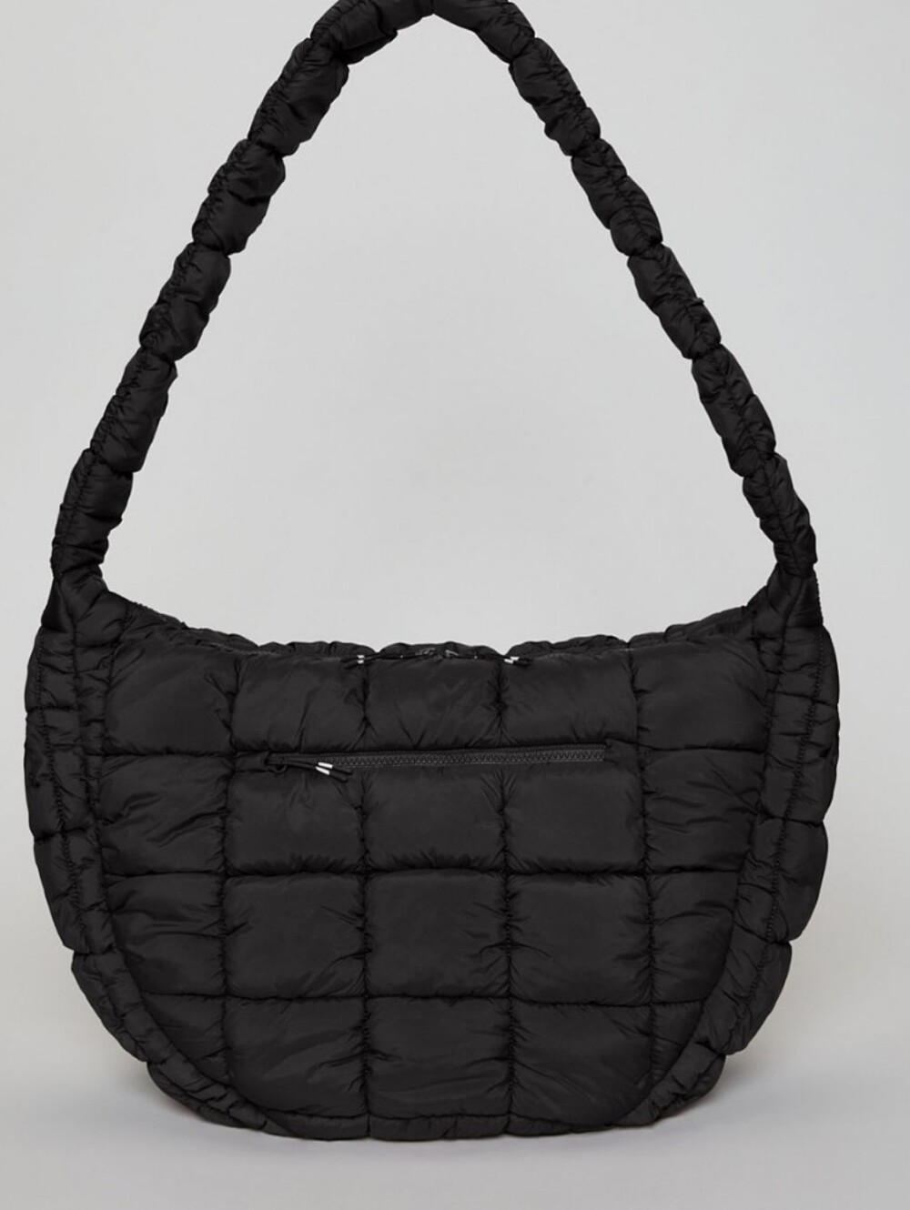 Fabletics New In bag - Black Quilted Shoulder Bag - Stylish Puffer Tote